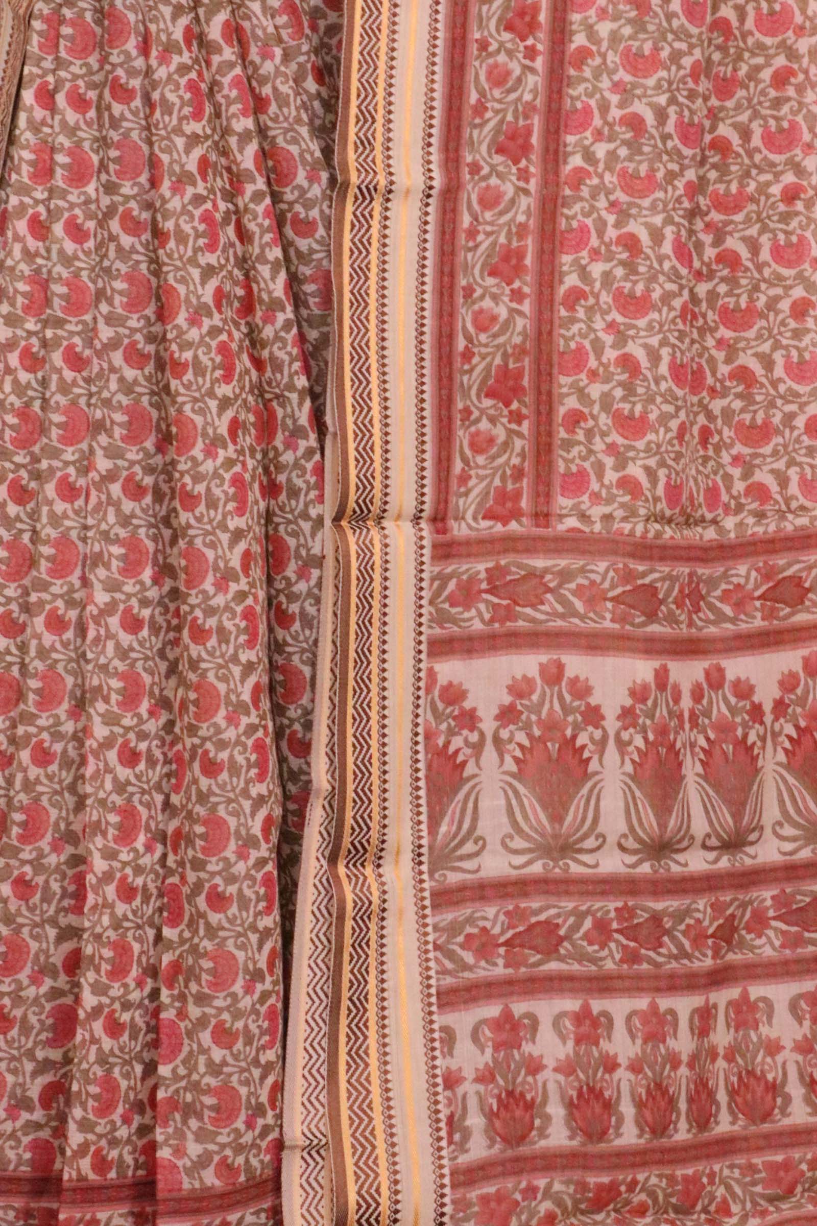 Exclusive Soft Pure Cotton Saree AK204347